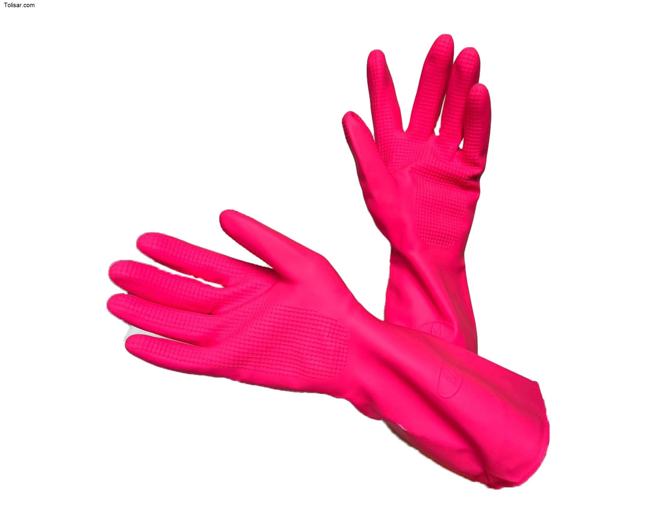 دستکش ظرفشویی ویولت ساق کوتاه